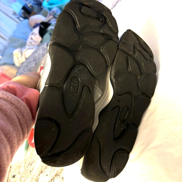 MSGM Sneakers Scarpa Donna Attack silver Pink iridescent SZ 7.5 Worn 2X - Picture 14 of 16